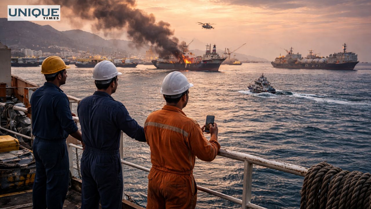 Indian Sailors Stranded Near Iran Amid Strait of Hormuz Tensions ...